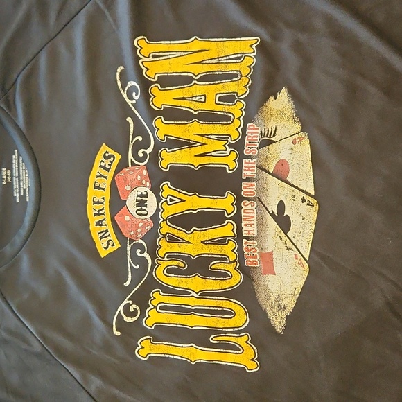 Men's long sleeve Lucky Man shirt, size XL - Picture 2 of 4